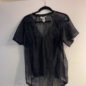 Byron Lars sheer lace top size S - $90